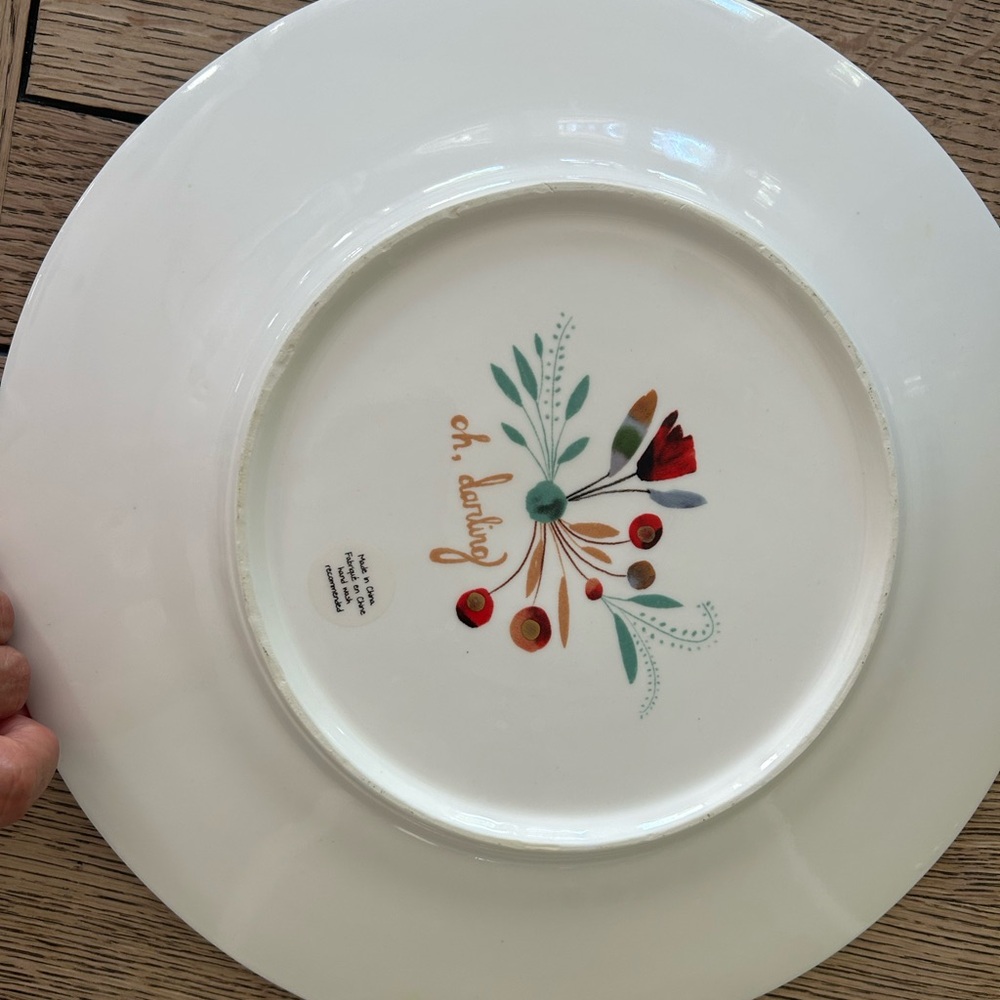 Anthropologie oh darling dinner plate - Picture 3 of 4